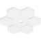 Ekena Millwork Daisy Architectural Grade PVC Contemporary Ceiling Medallion, 32"OD x 3"ID x 11"C x 1"P CMP32DY-03000 - alternate 3
